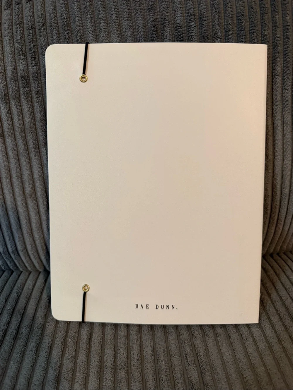 Rae Dunn Cream 2027 Planner with Gold Foil and Cat Illustration